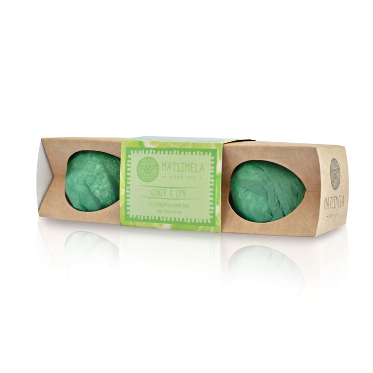 GINGER & LIME – FIZZ BALL SET (3 X 63G)