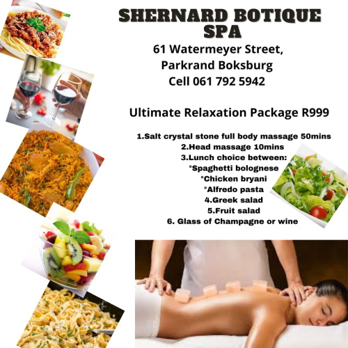 Shernard Botique Spa Day Spa in Boksburg ️ GoBeauty