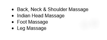 LT Massage Special: Choose ANY 2 of the following 30min treatments below for R420